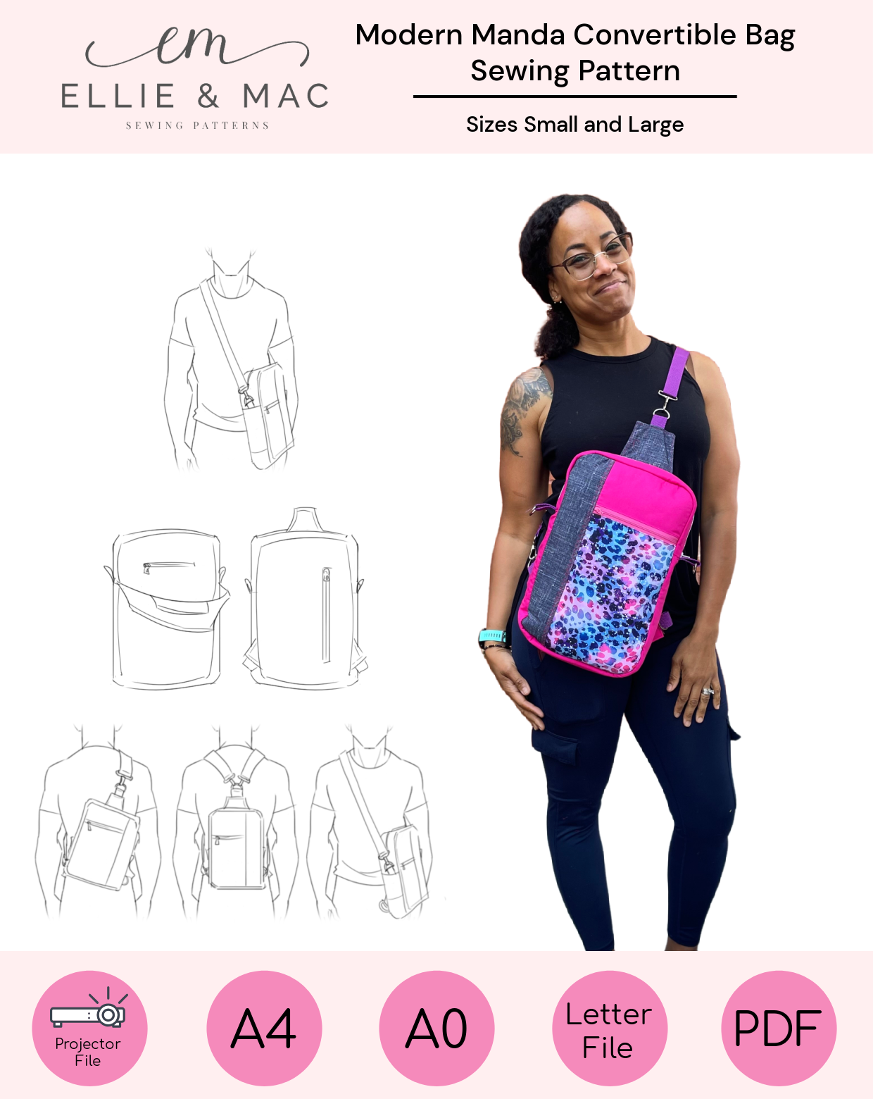 Store & Go Crossbody Bag Sewing Pattern