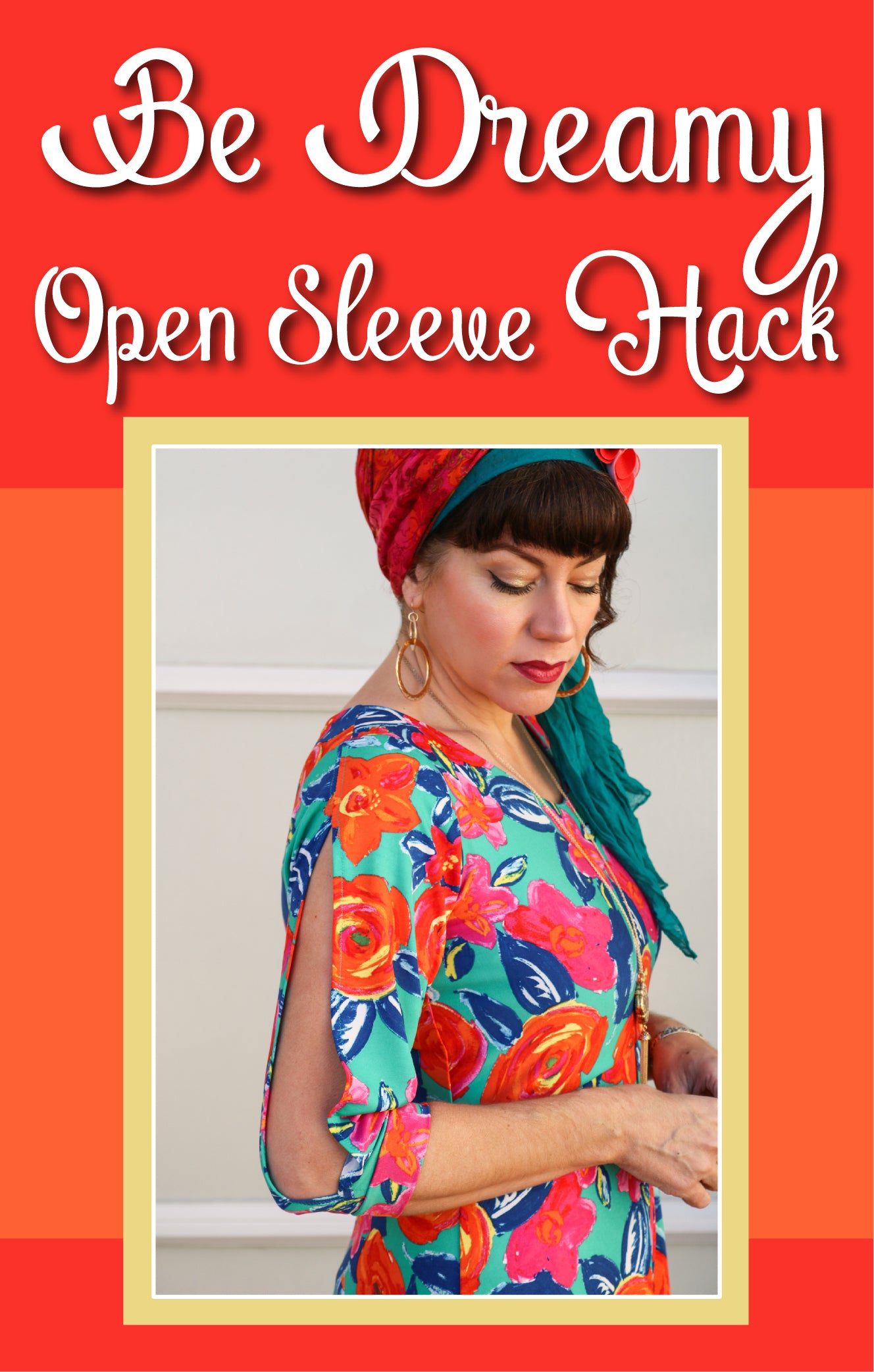 Learn how to hack an open sleeve to the be dreamy dress sewing pattern by Ellie and Mac Sewing Patterns