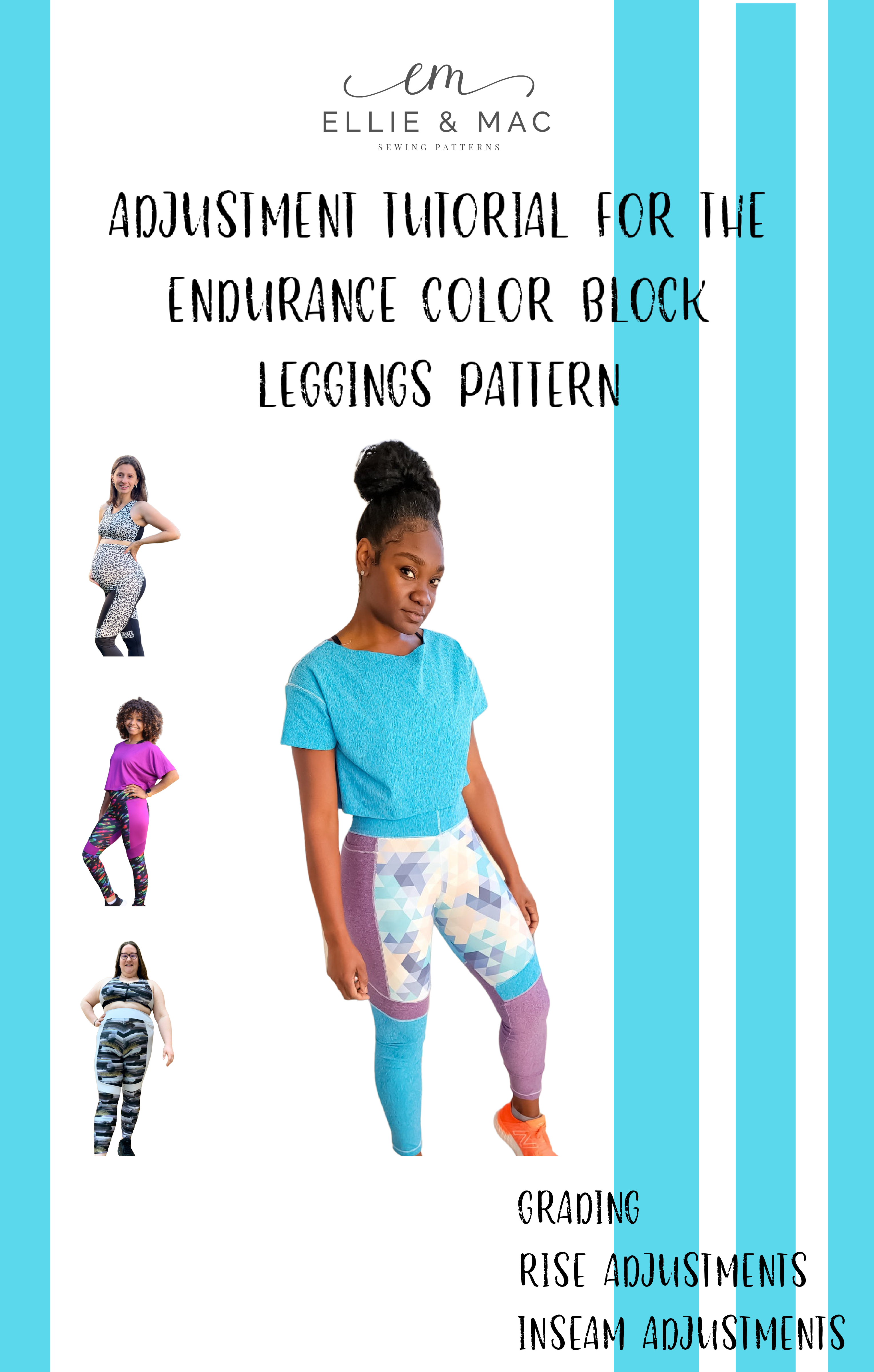 Endurance Leggings Adjustment Tutorial: Grading, Rise Adjustments & Inseam Adjustments