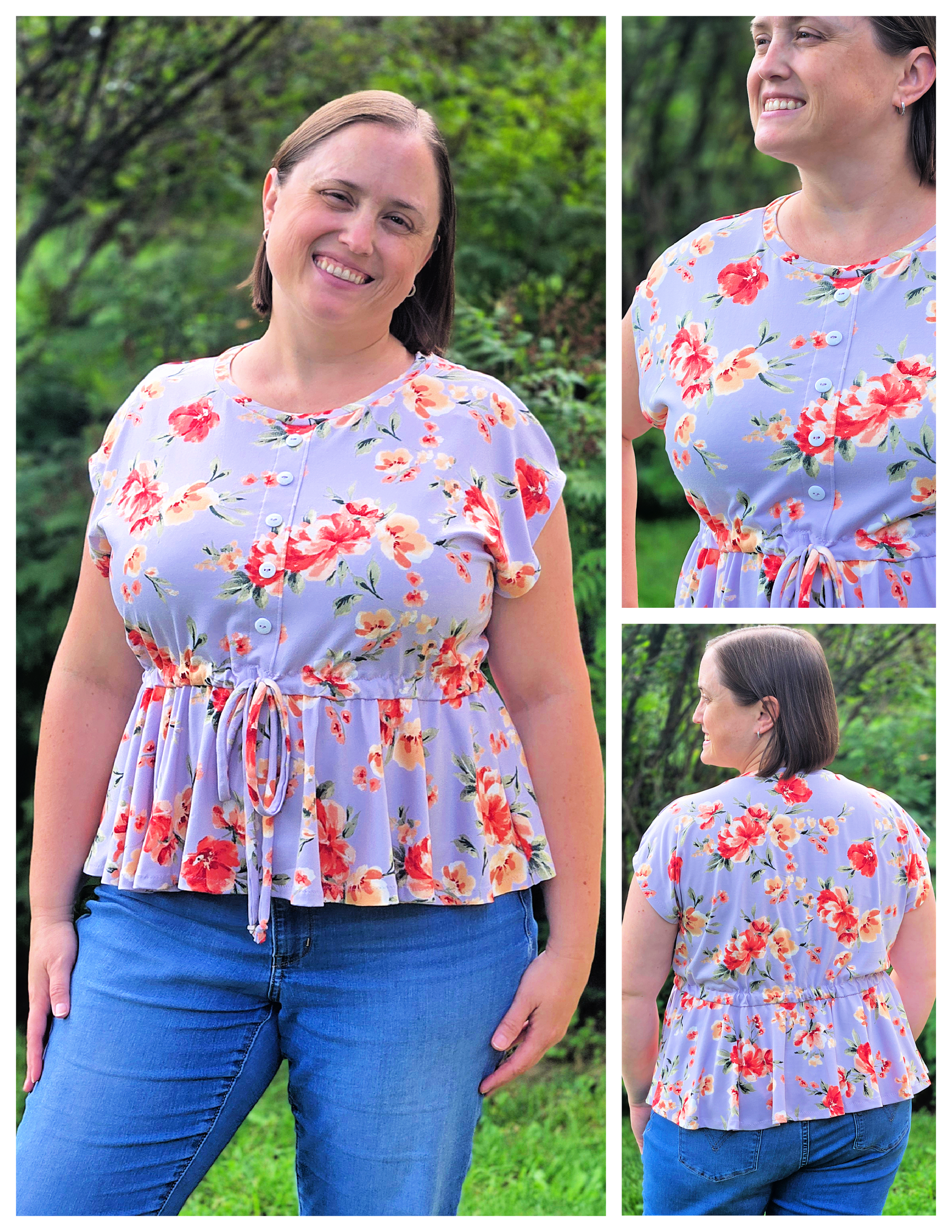 Daphne Dolman Drawstring Blouse Pattern