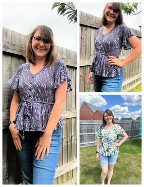 Daphne Dolman Drawstring Blouse Pattern