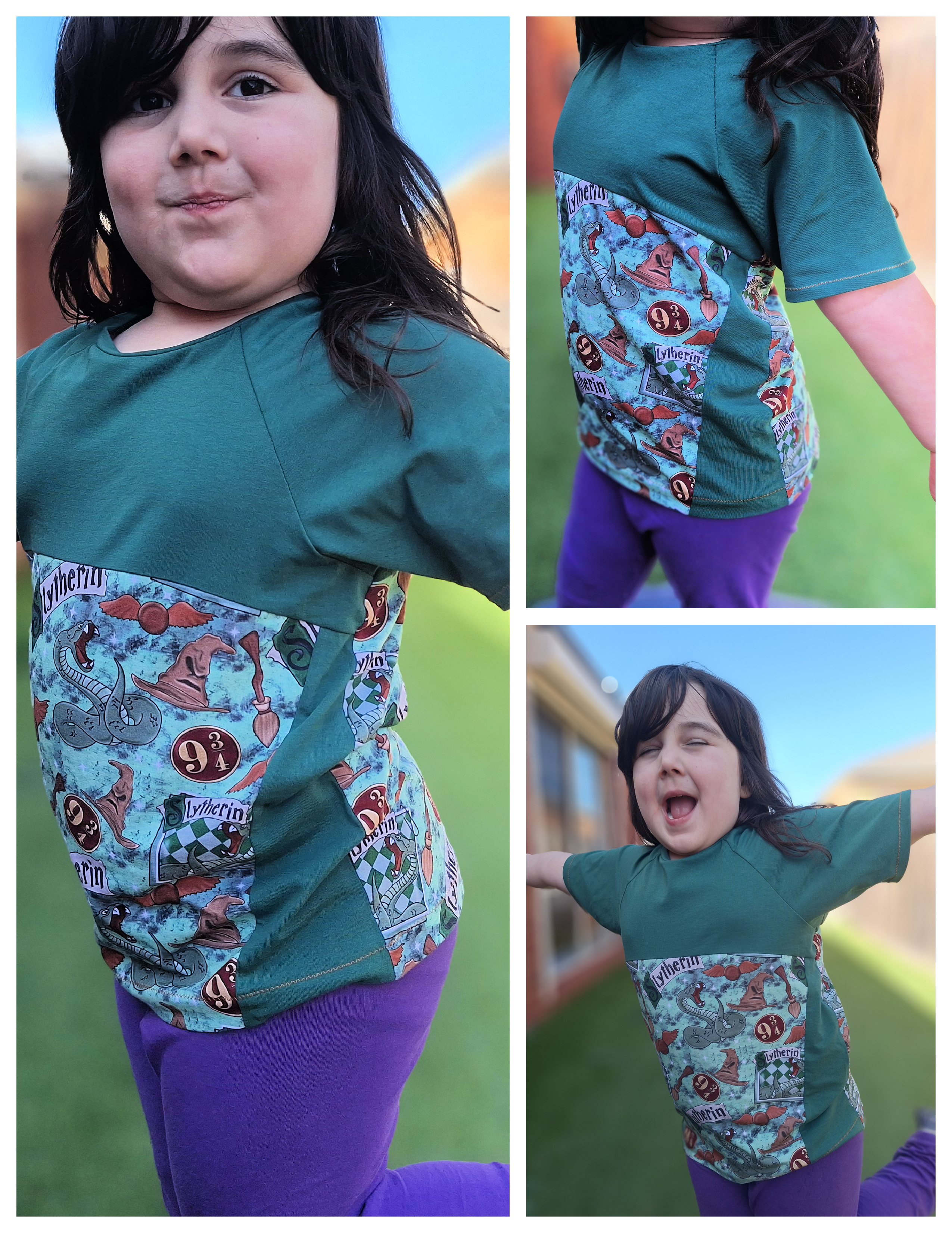 Phoenix Raglan Color Block Top Pattern