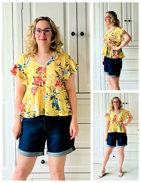 Daphne Dolman Drawstring Blouse Pattern