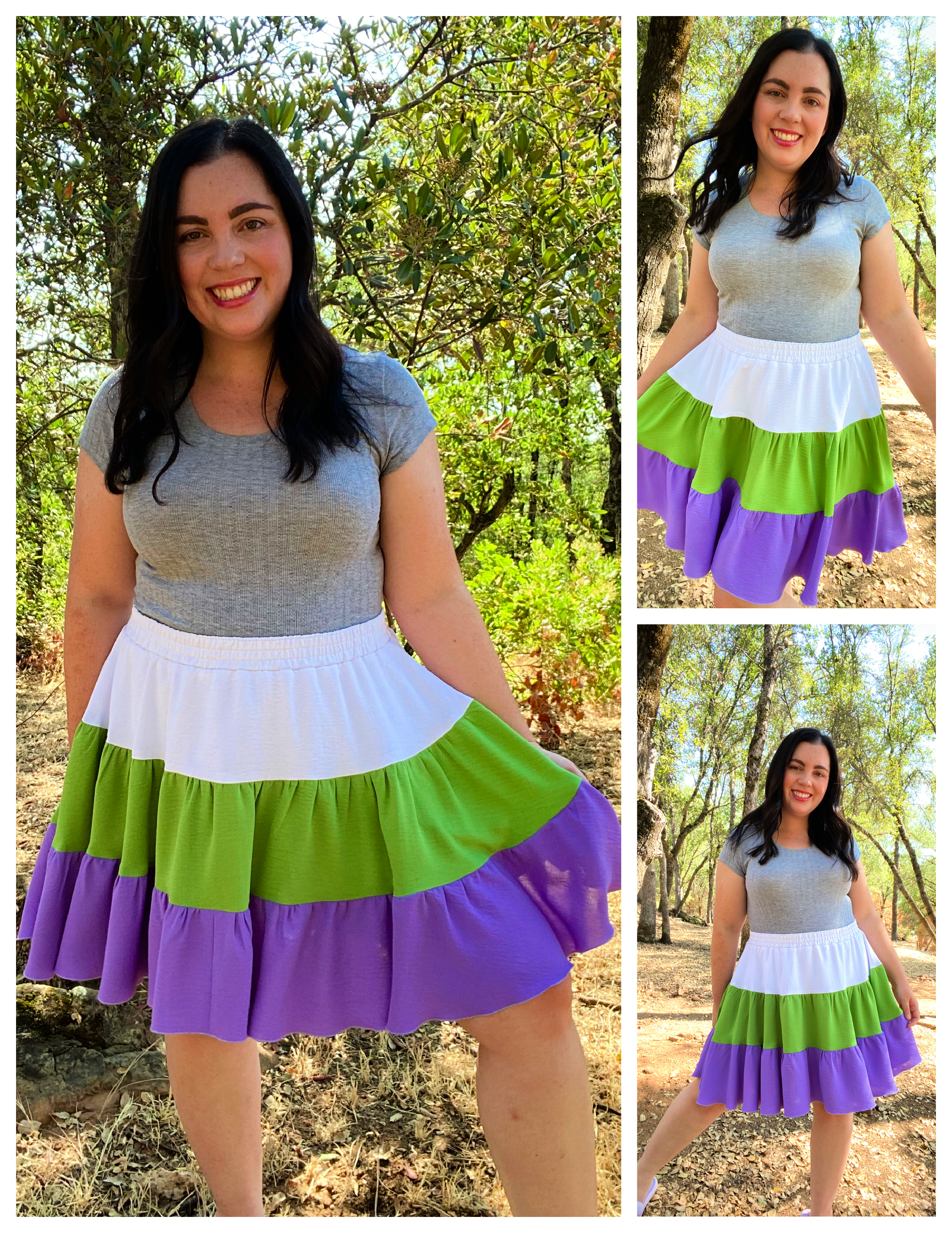 Theresa Tiered Skirt Pattern Bundle (Adult & Kids)