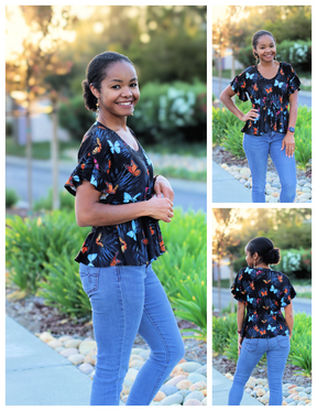 Daphne Dolman Drawstring Blouse Pattern