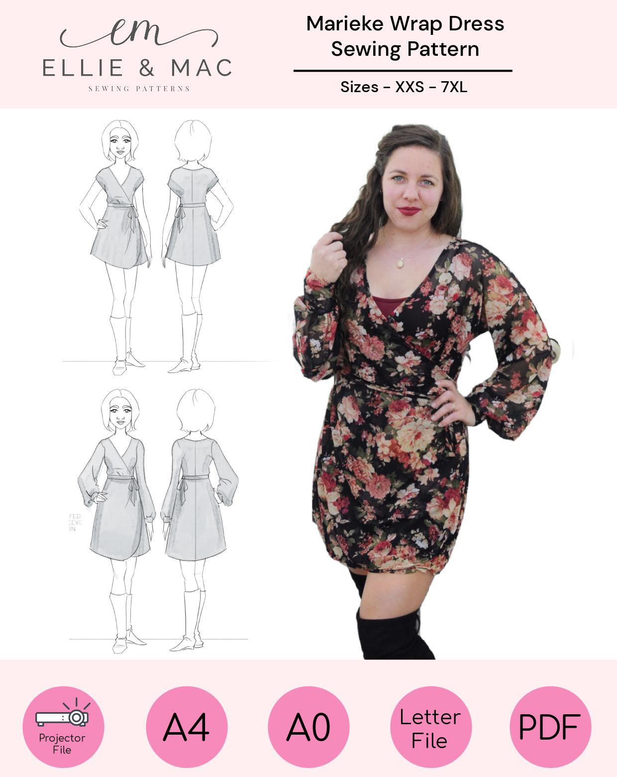 Marieke Wrap Dress Pattern