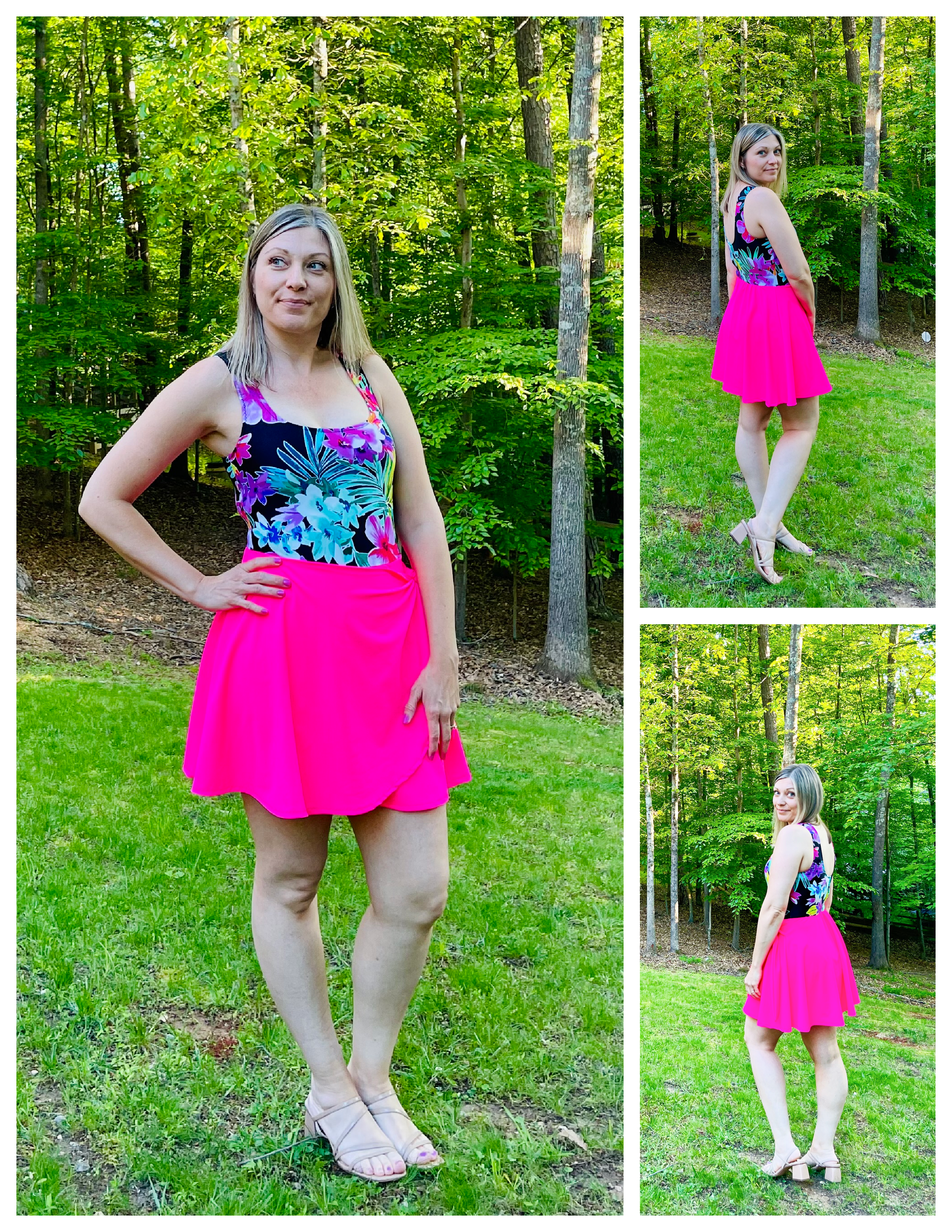 Candi Square Neck Swim Dress Pattern