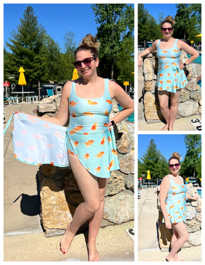 Candi Square Neck Swim Dress Pattern