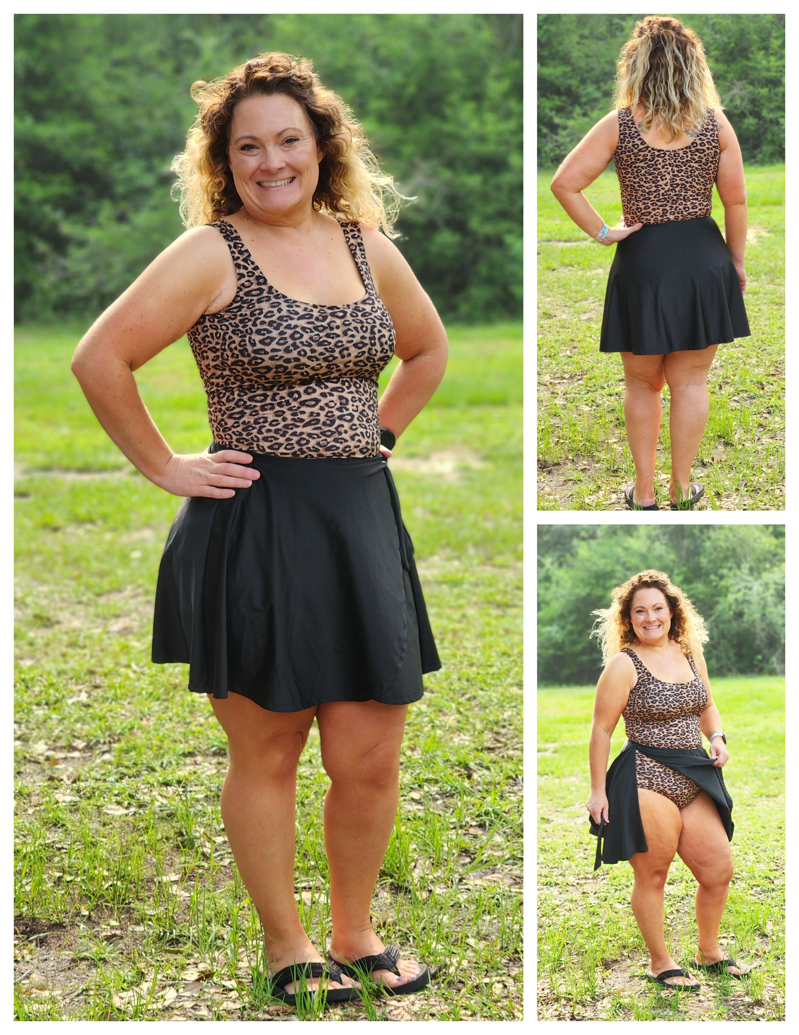 Candi Square Neck Swim Dress Pattern