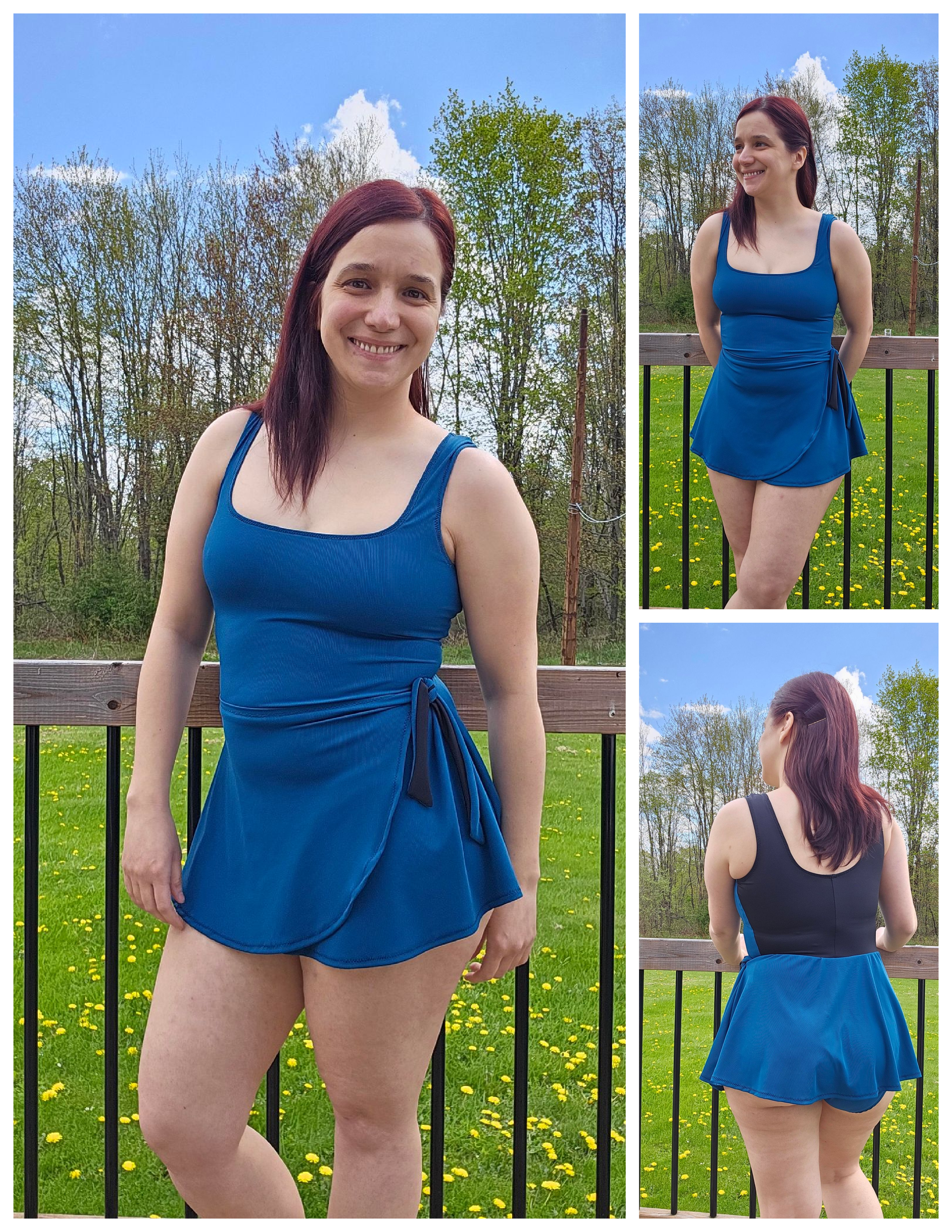 Candi Square Neck Swim Dress Pattern