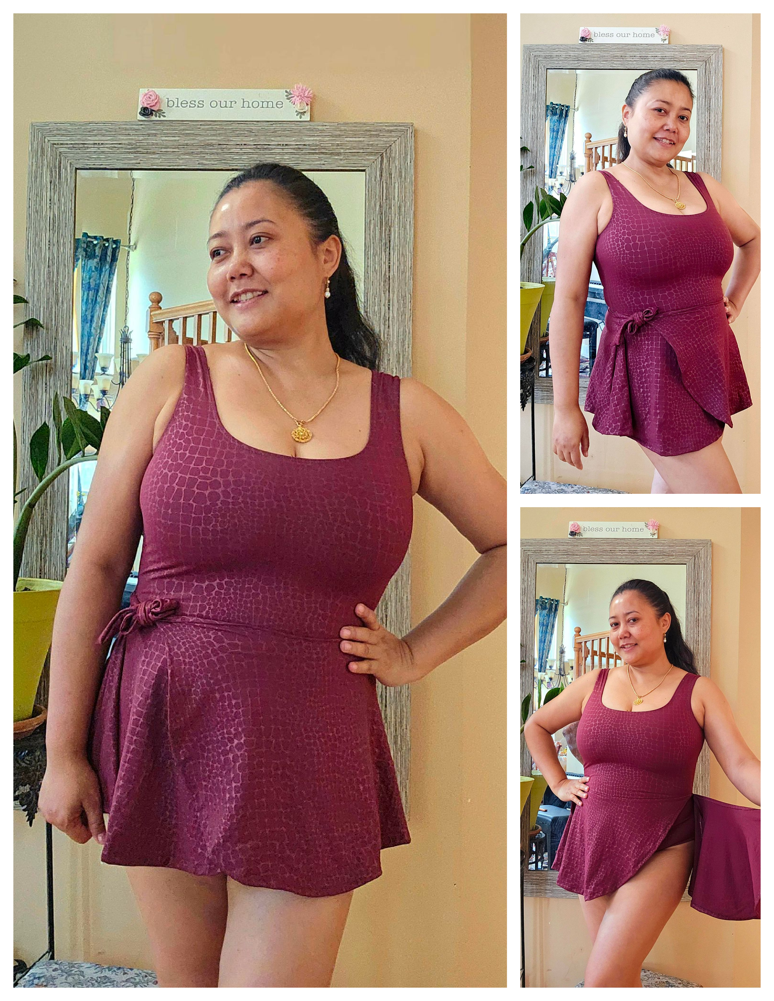 Candi Square Neck Swim Dress Pattern