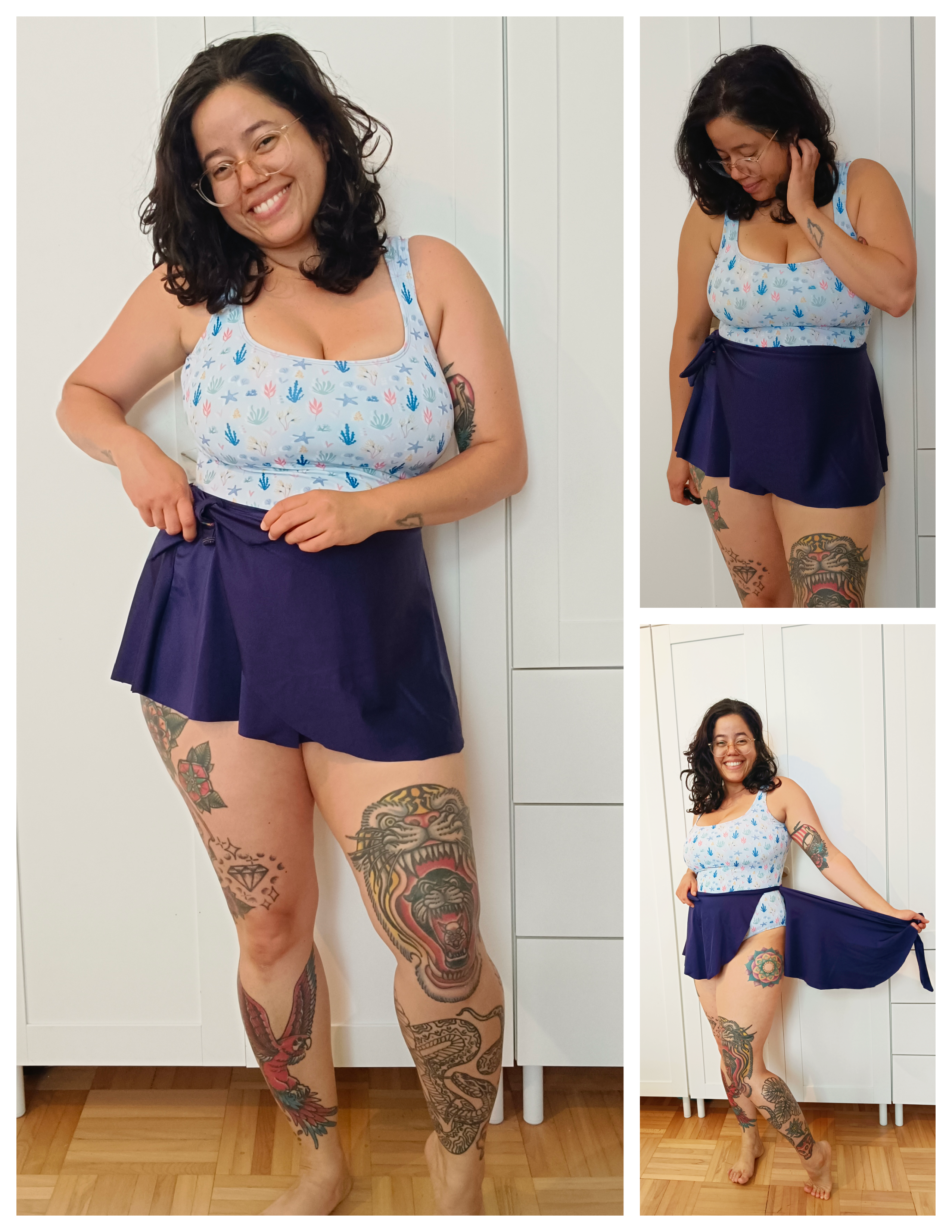 Candi Square Neck Swim Dress Pattern