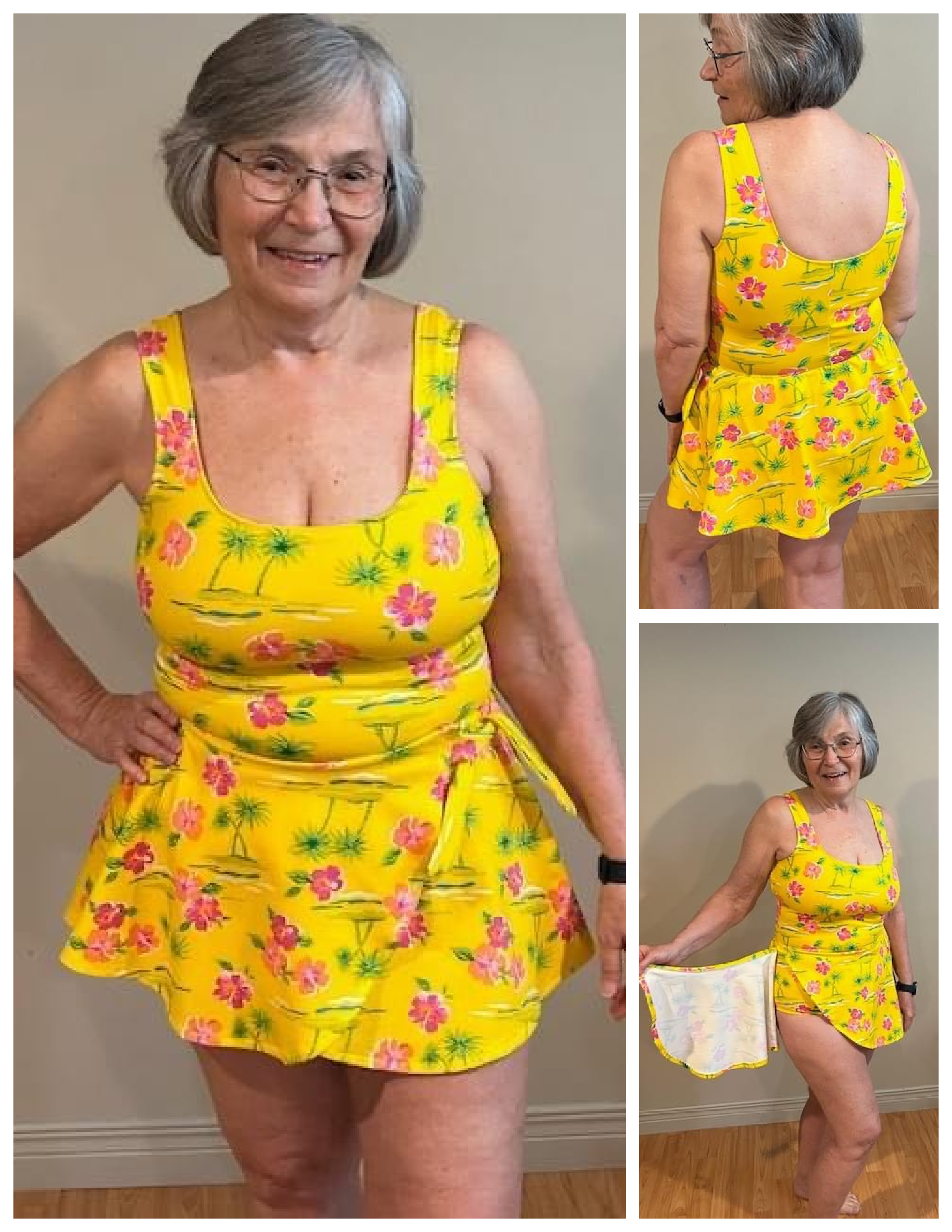 Candi Square Neck Swim Dress Pattern