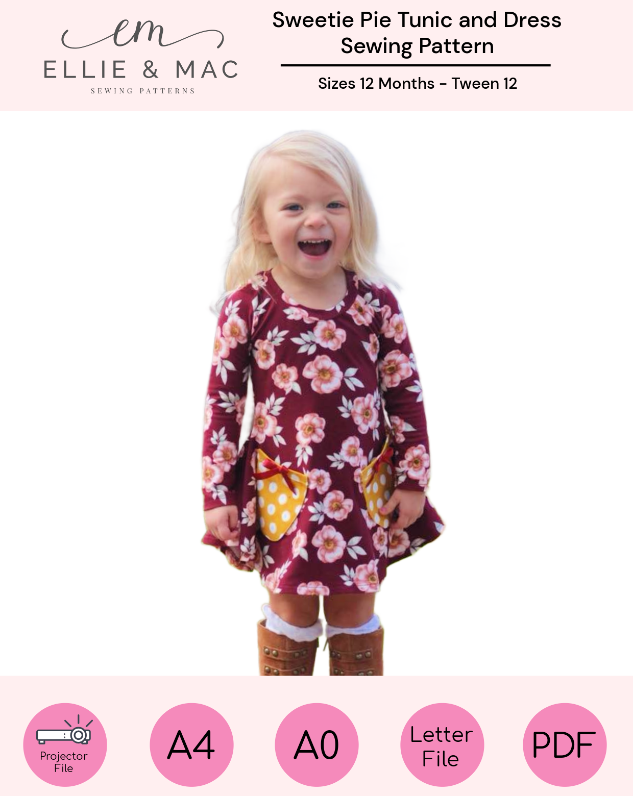 Kids Sweetie Pie Tunic & Dress Pattern