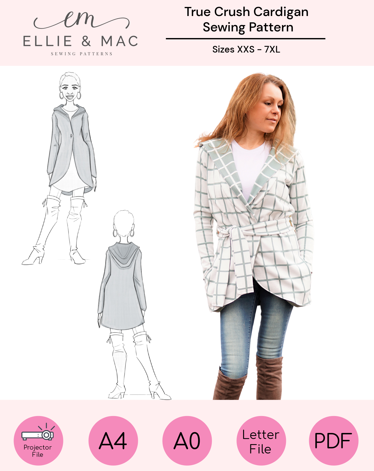 Adult True Crush Cardigan Pattern Updated