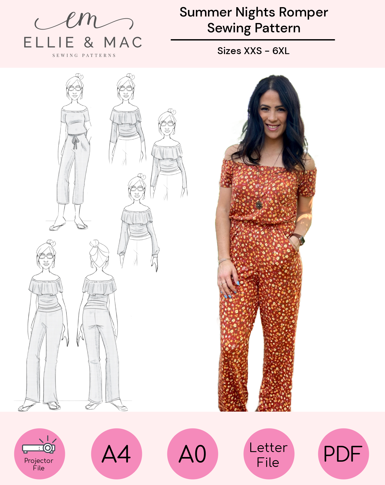 Summer Nights Romper & Two-Piece Set Pattern