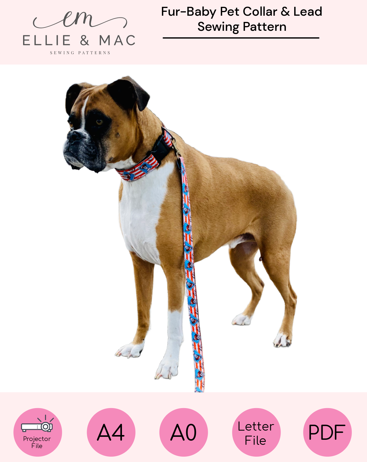 Fur Baby Pet Collar & Lead Pattern