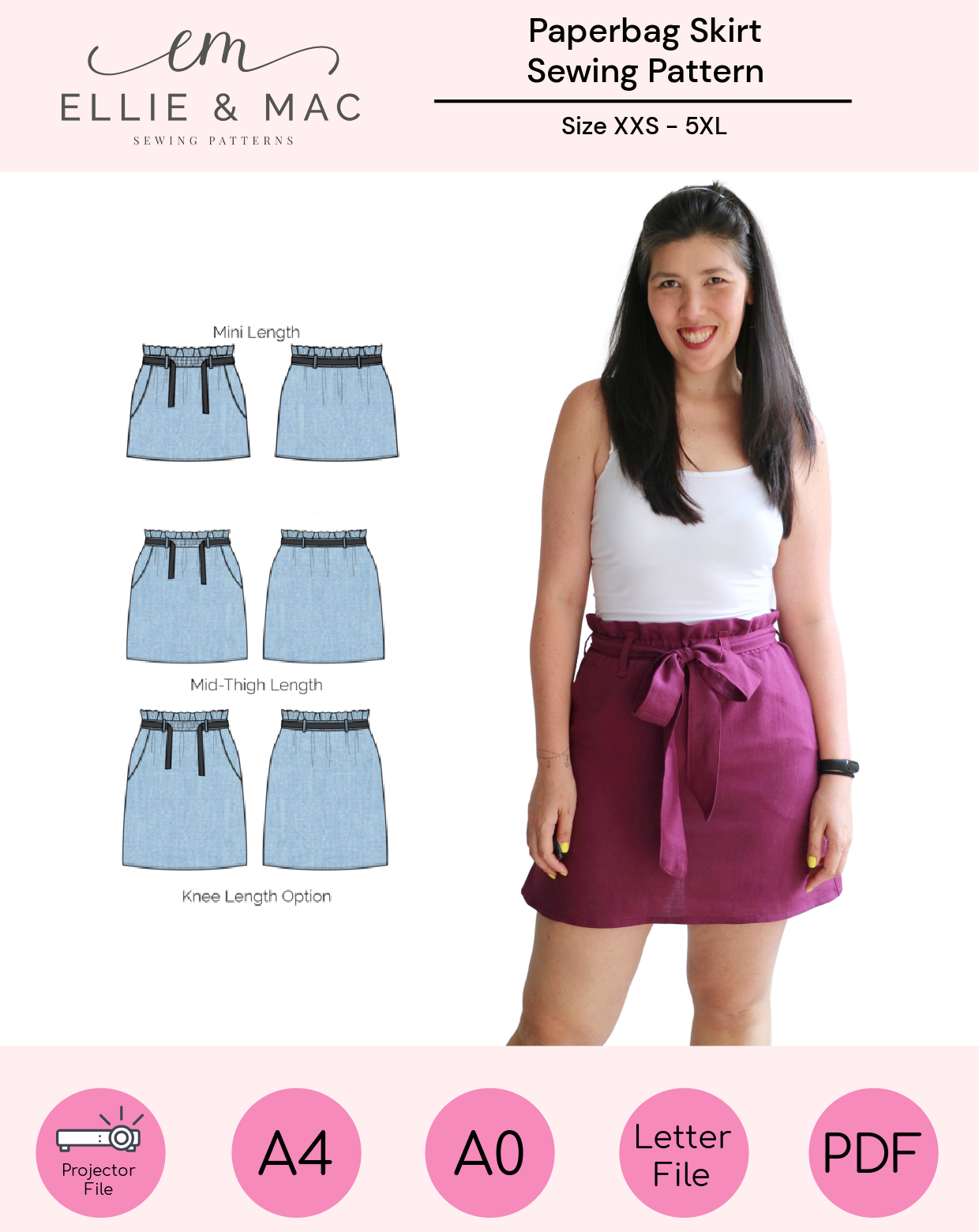 Paperbag Skirt Pattern