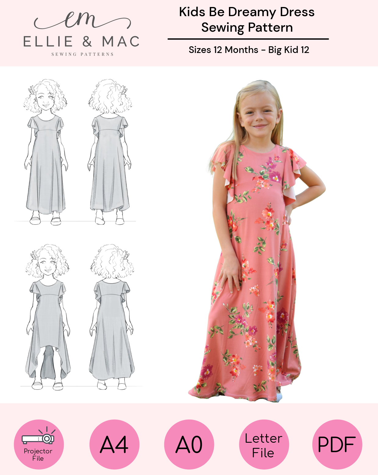 Kids Be Dreamy Dress Pattern