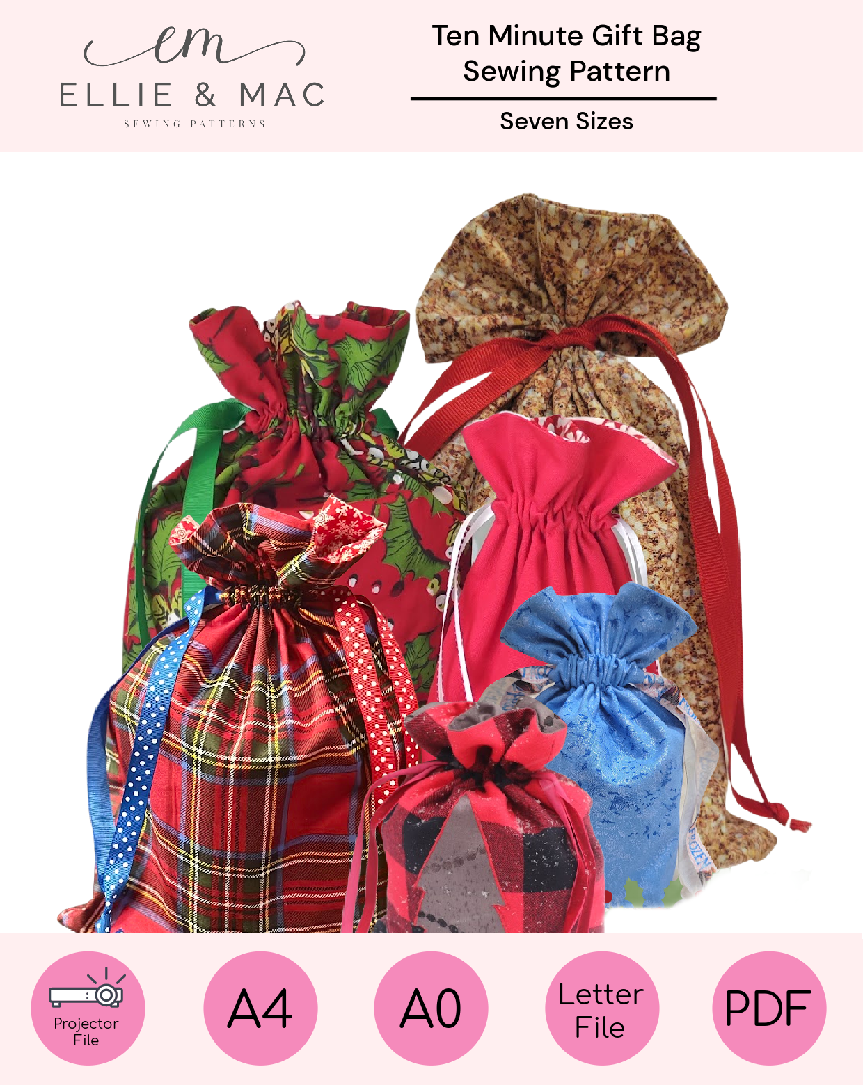 10 Minute Gift Bag Pattern