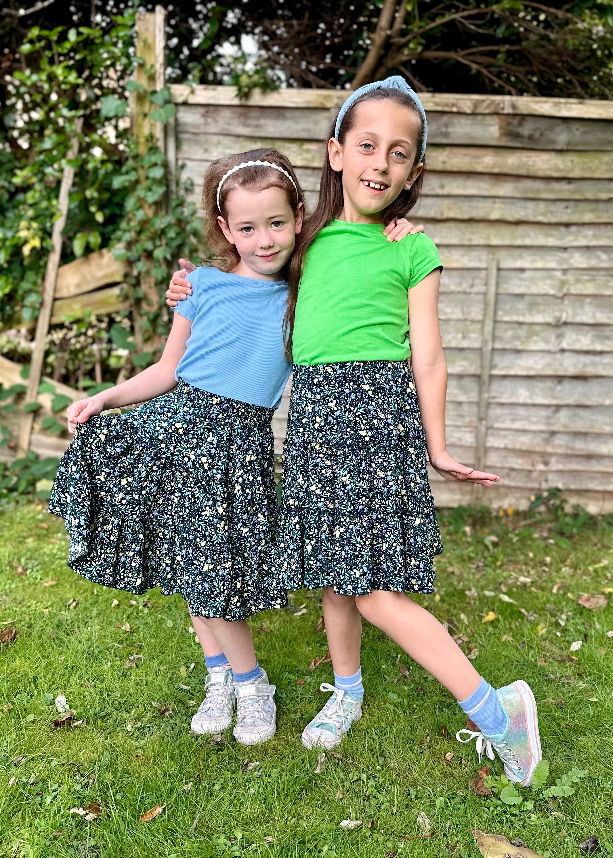 Theresa Tiered Skirt Pattern Bundle (Adult & Kids)