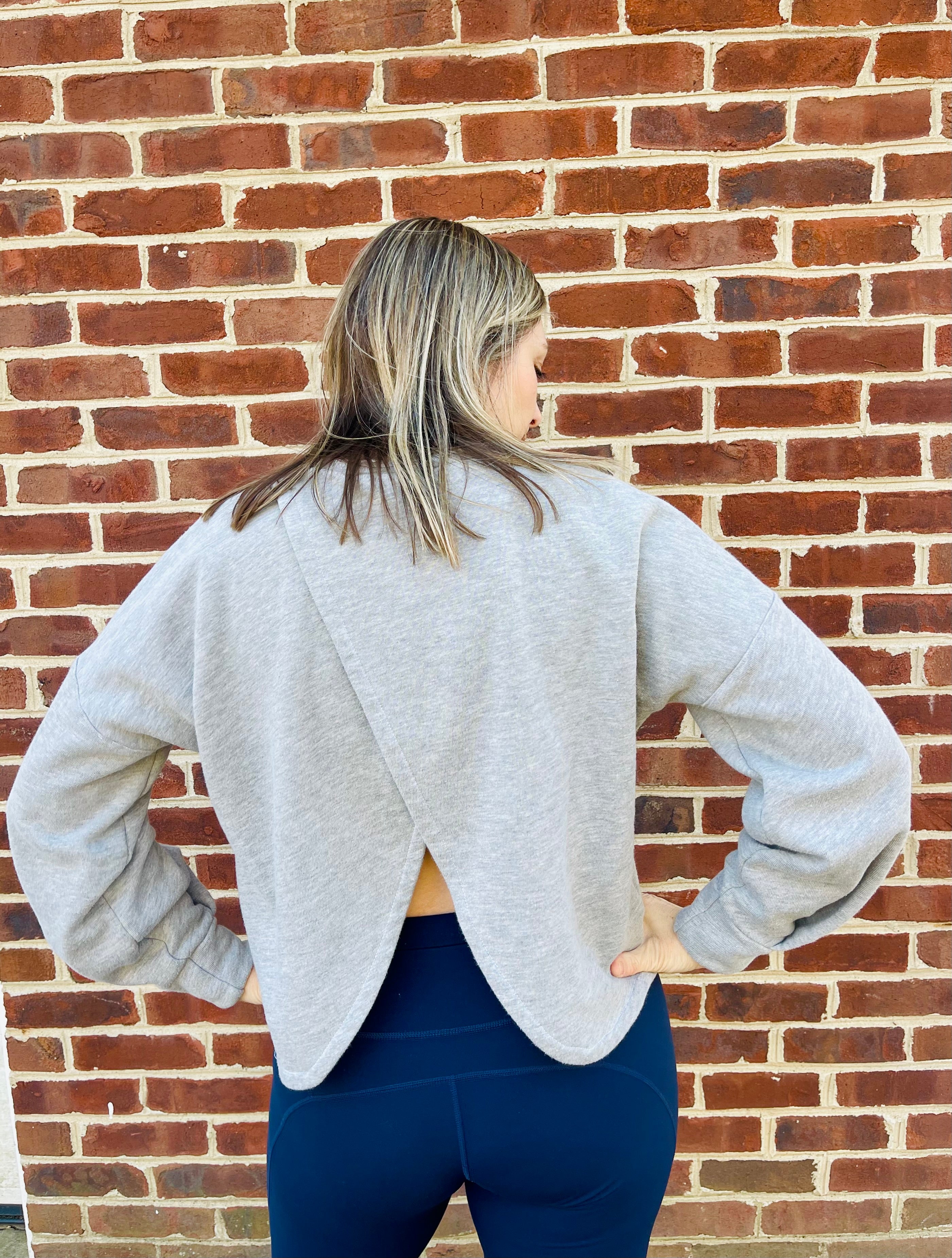 Kristen Criss Cross Back Hooded Sweater Pattern