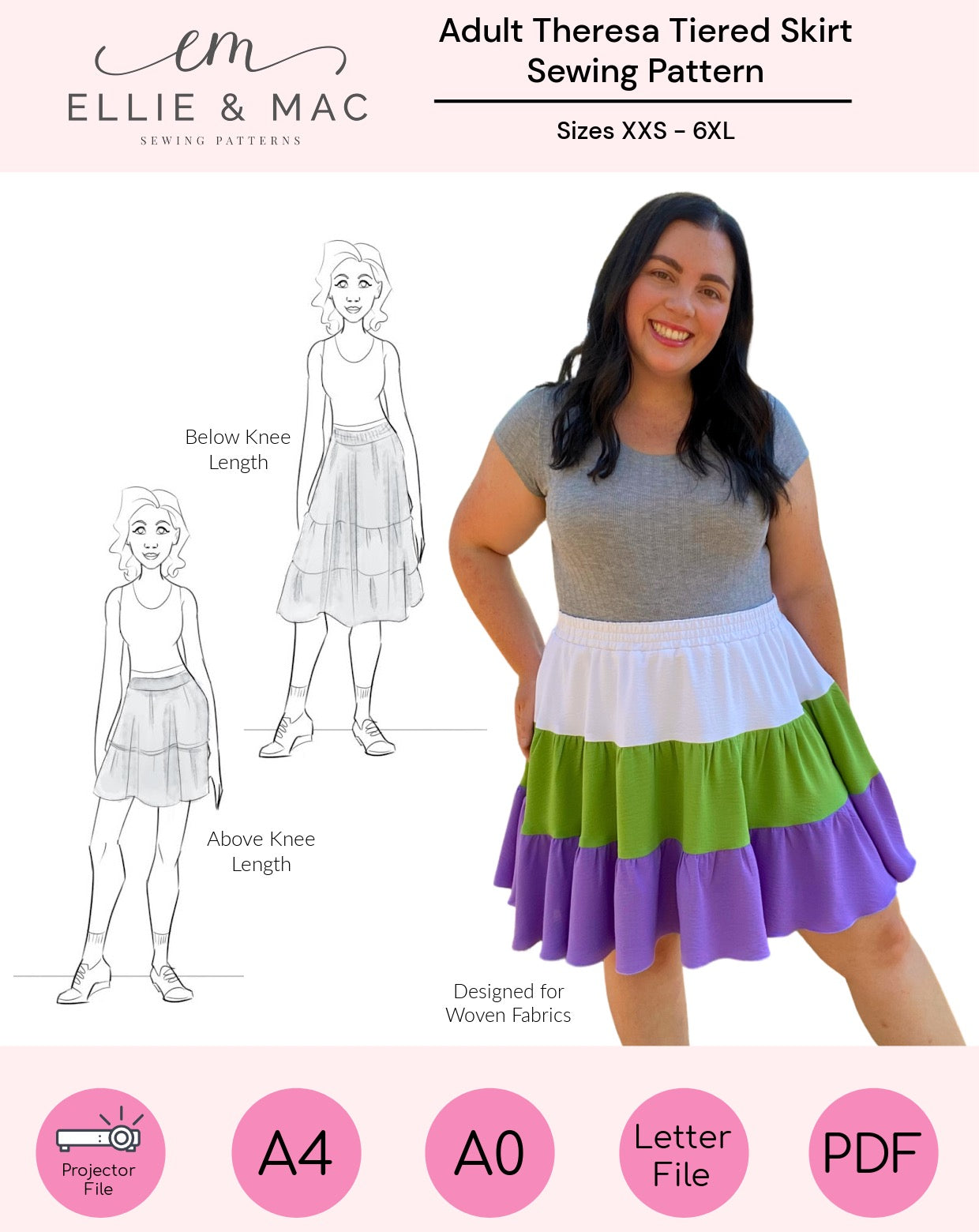 Theresa Tiered Skirt Pattern