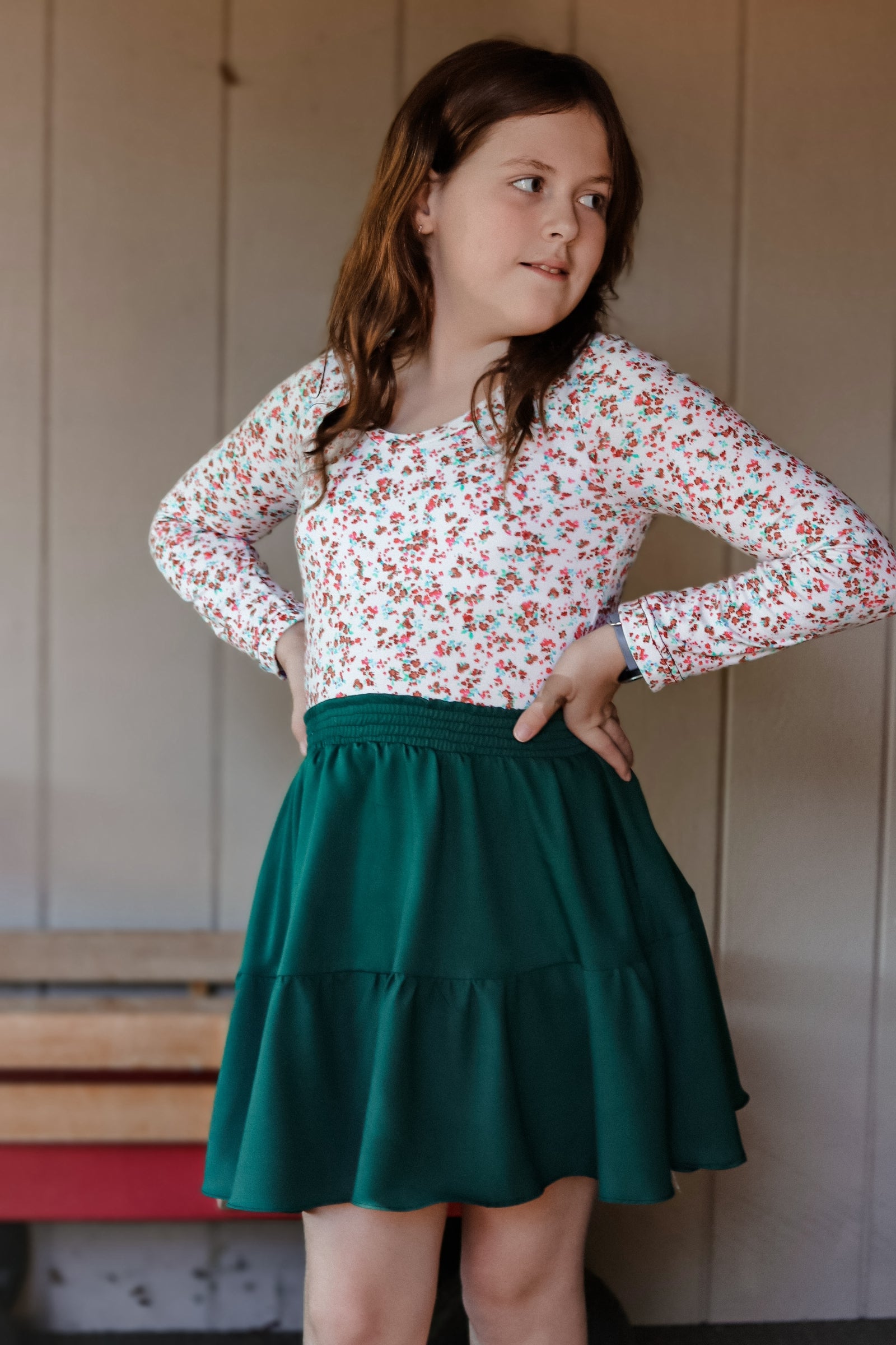 Kids Theresa Tiered Skirt Pattern