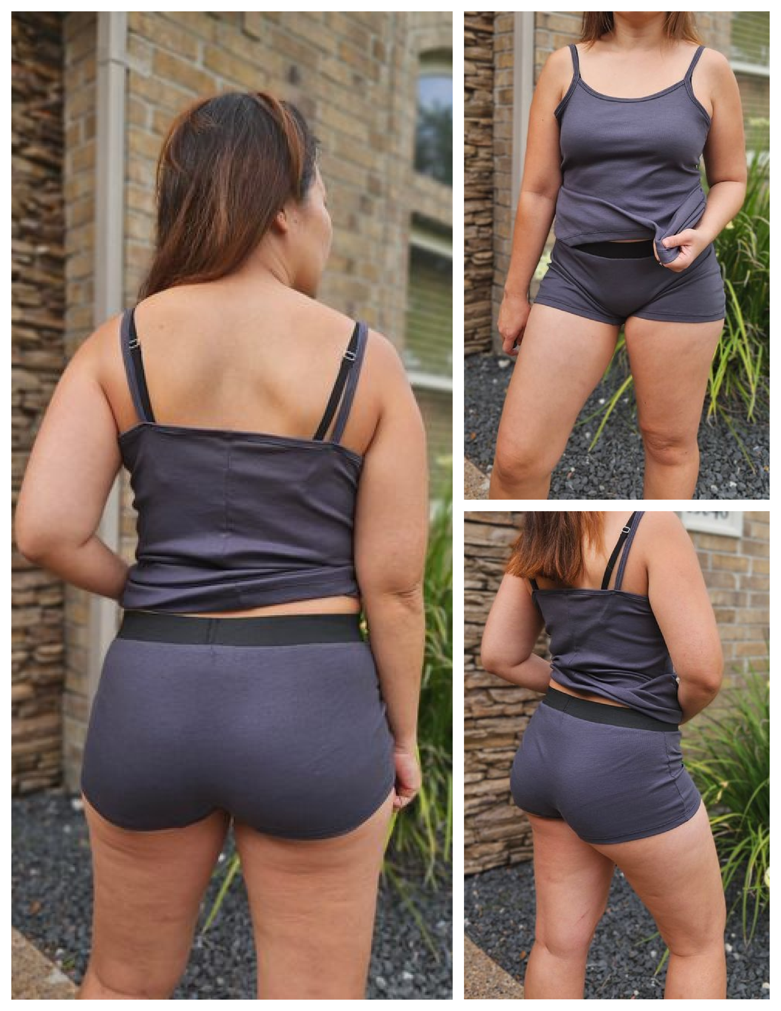 Smooth Anti-Chafing Slip Shorts Pattern