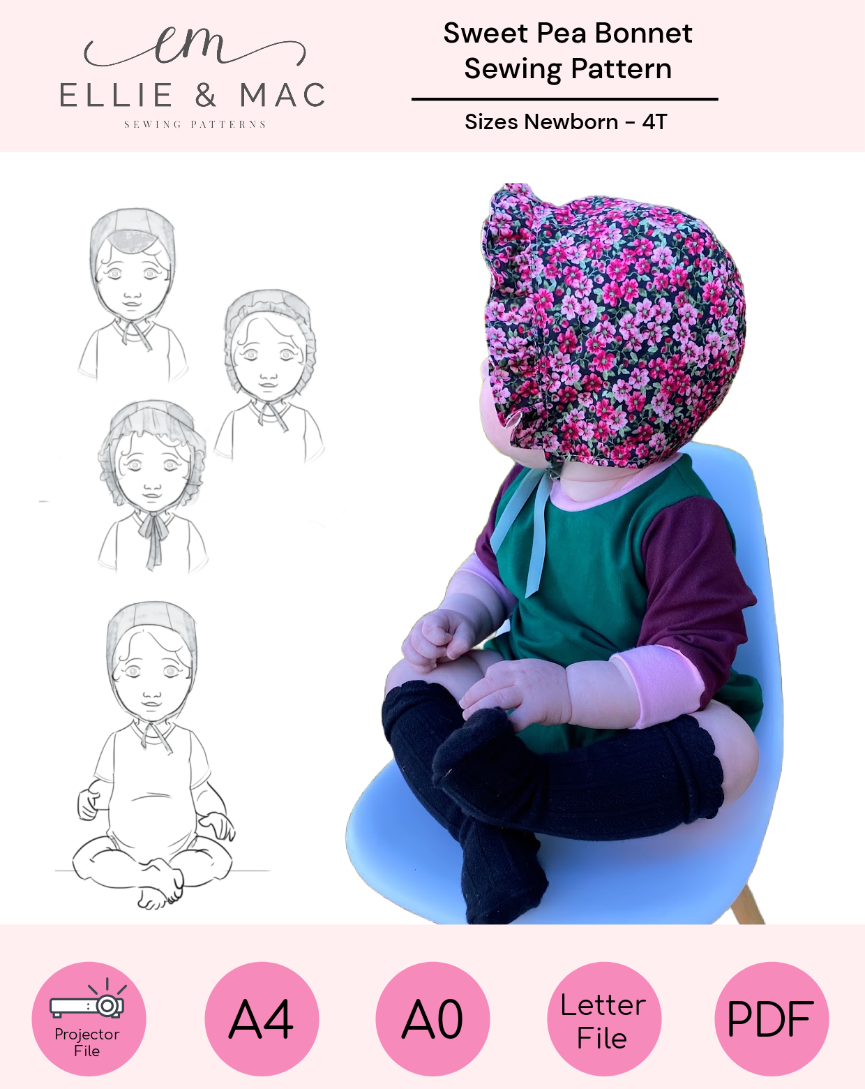 Sweet Pea Bonnet Pattern