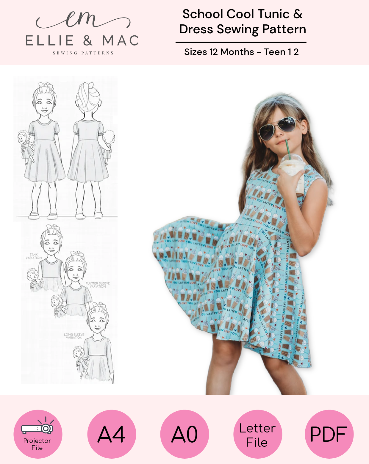 School Cool Tunic & Dress Pattern