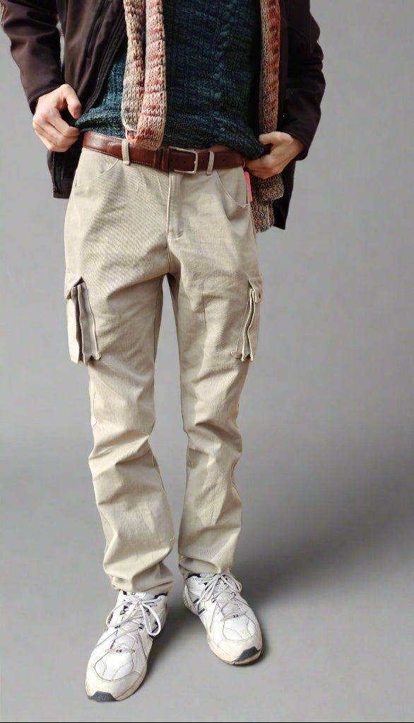 Mens Cargo Pants PDF Sewing Pattern for beginners - Woven Pants Sewing Pattern - Dress Pants Sewing Pattern