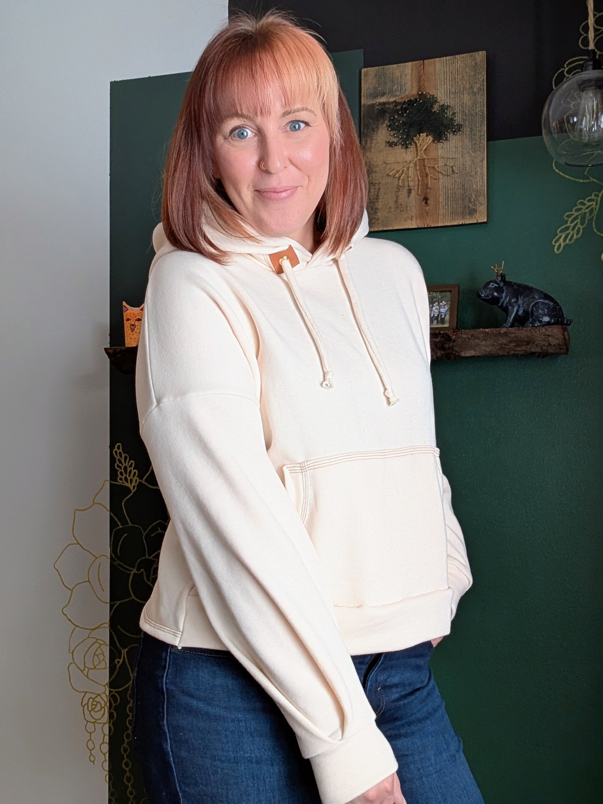 Kristen Criss Cross Back Hooded Sweater Pattern