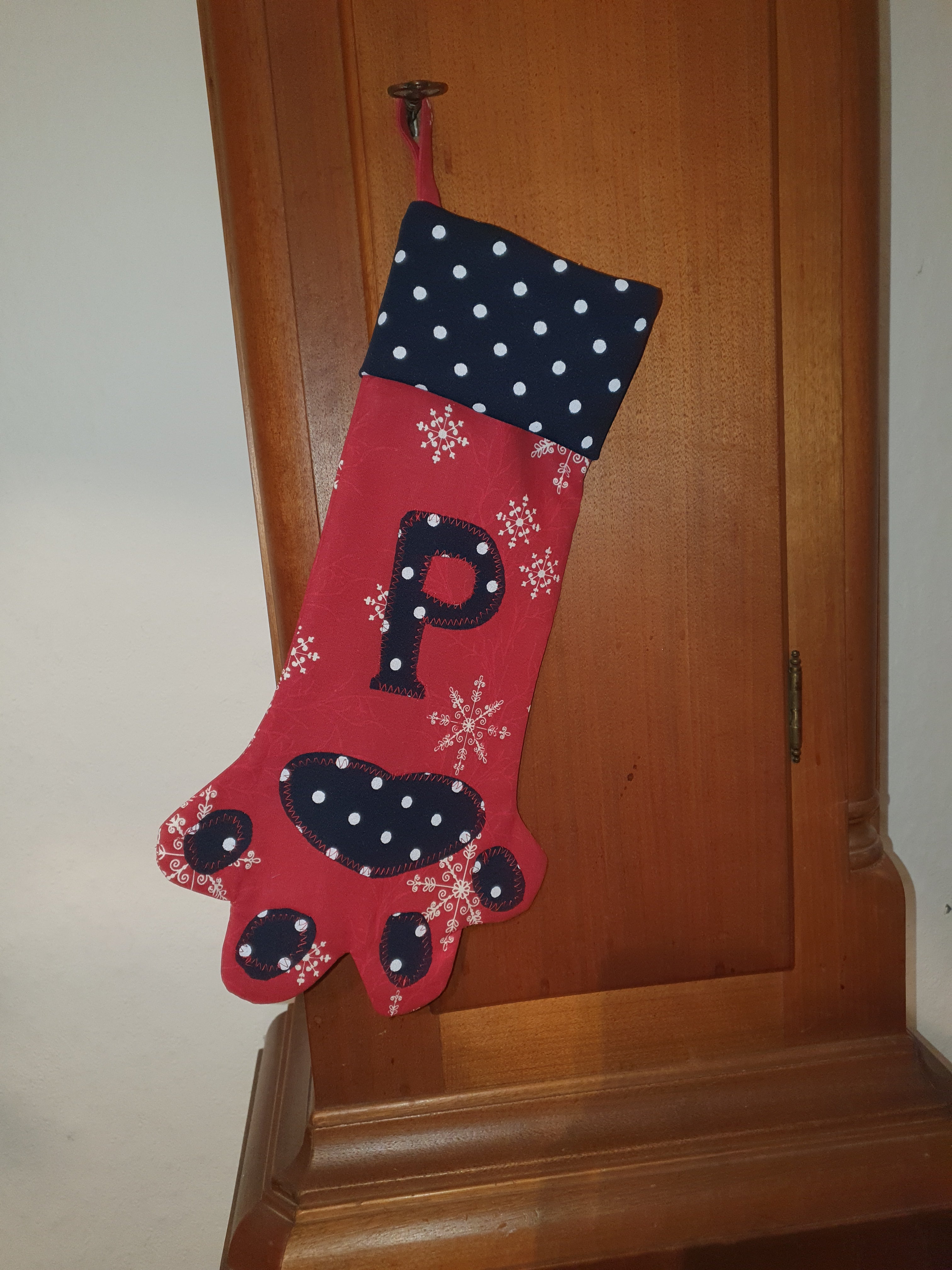 Free Dog Paw Christmas Stocking Sewing Pattern