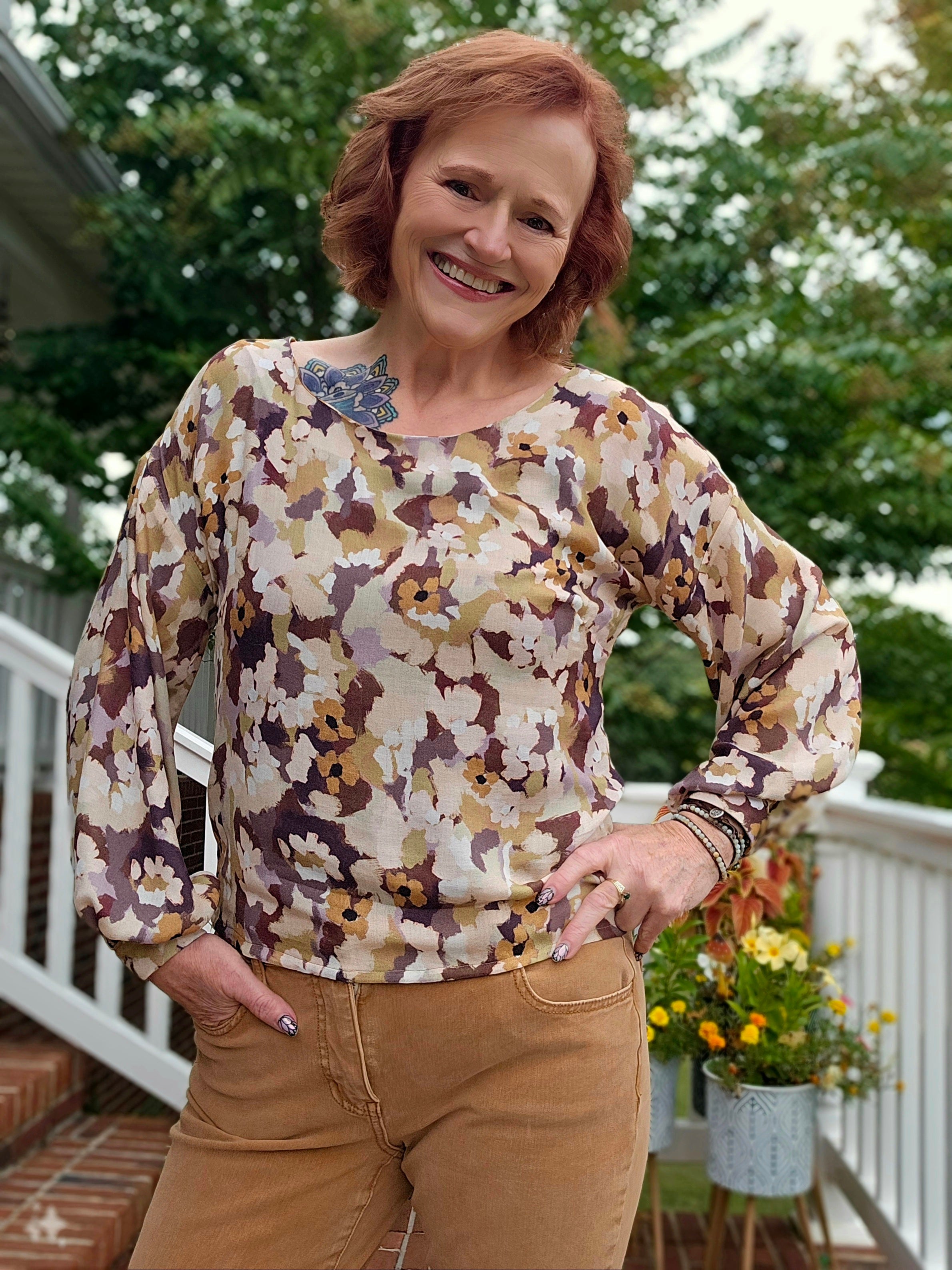 Brandy Balloon Sleeve Cup Size Dolman Top Pattern