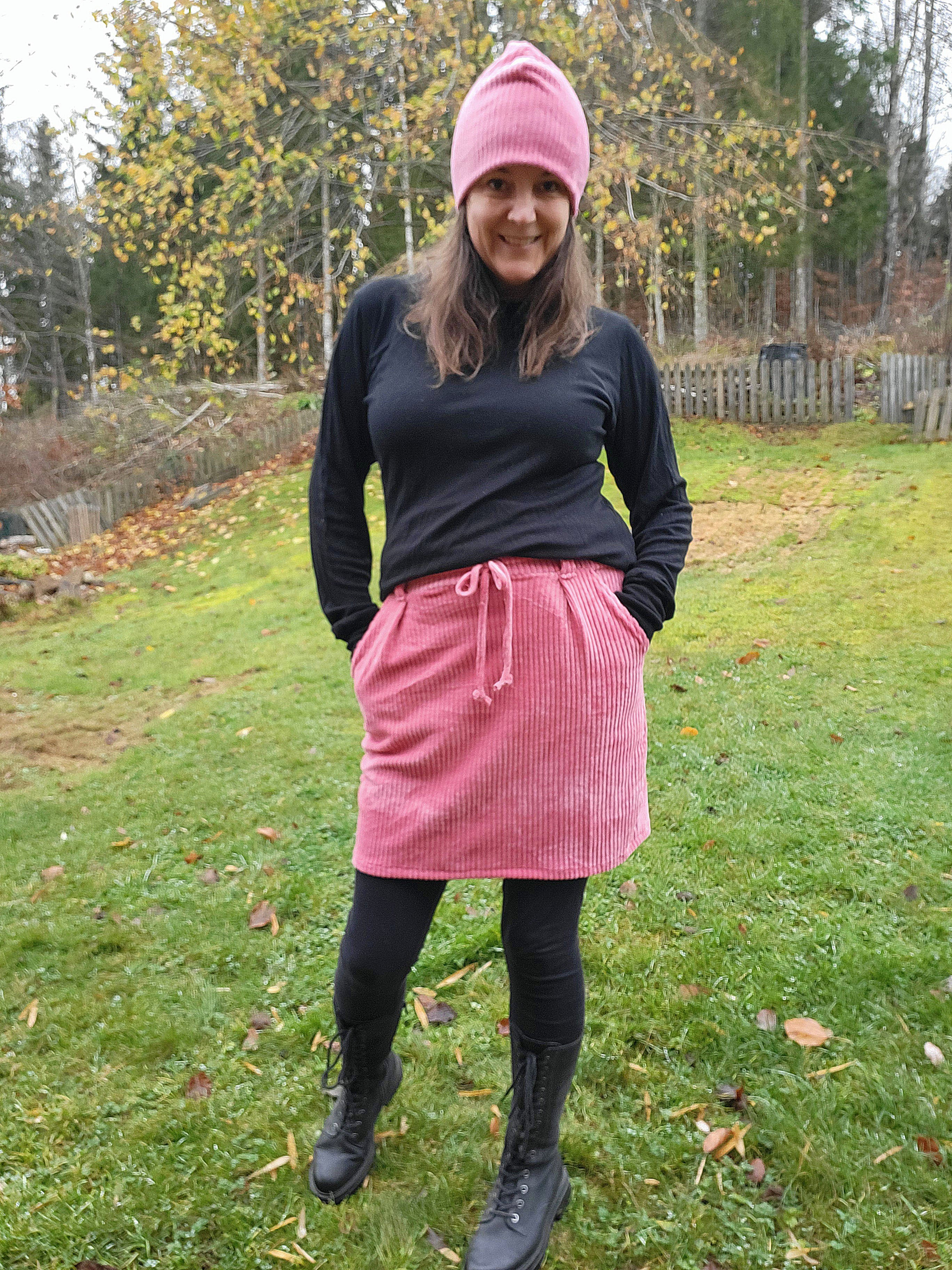 Jasmine Jogger Skirt in Mini Length PDF Sewing Pattern by Ellie and Mac 