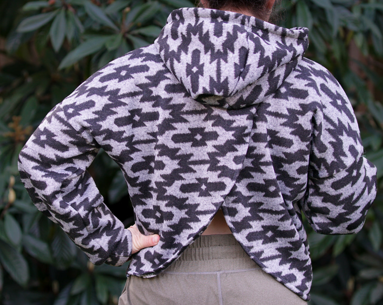 Kristen Criss Cross Back Hooded Sweater Pattern