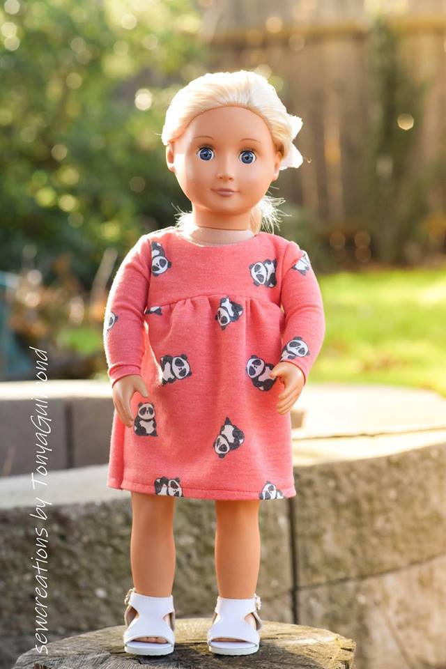 I Love The 90's Doll Dress Pattern