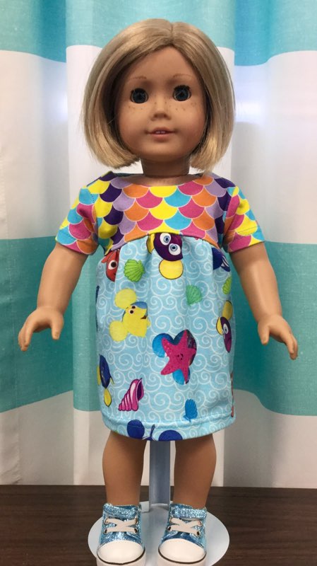 I Love The 90's Doll Dress Pattern