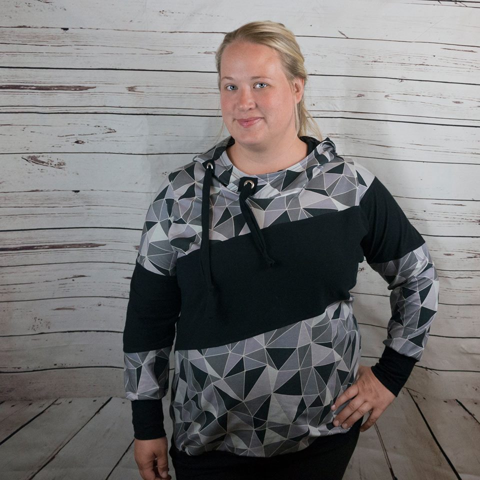 Around the Block Hoodie Pattern (adult)