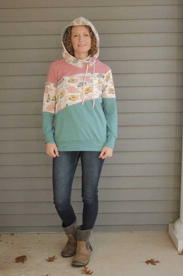 Around the Block Hoodie Pattern (adult)