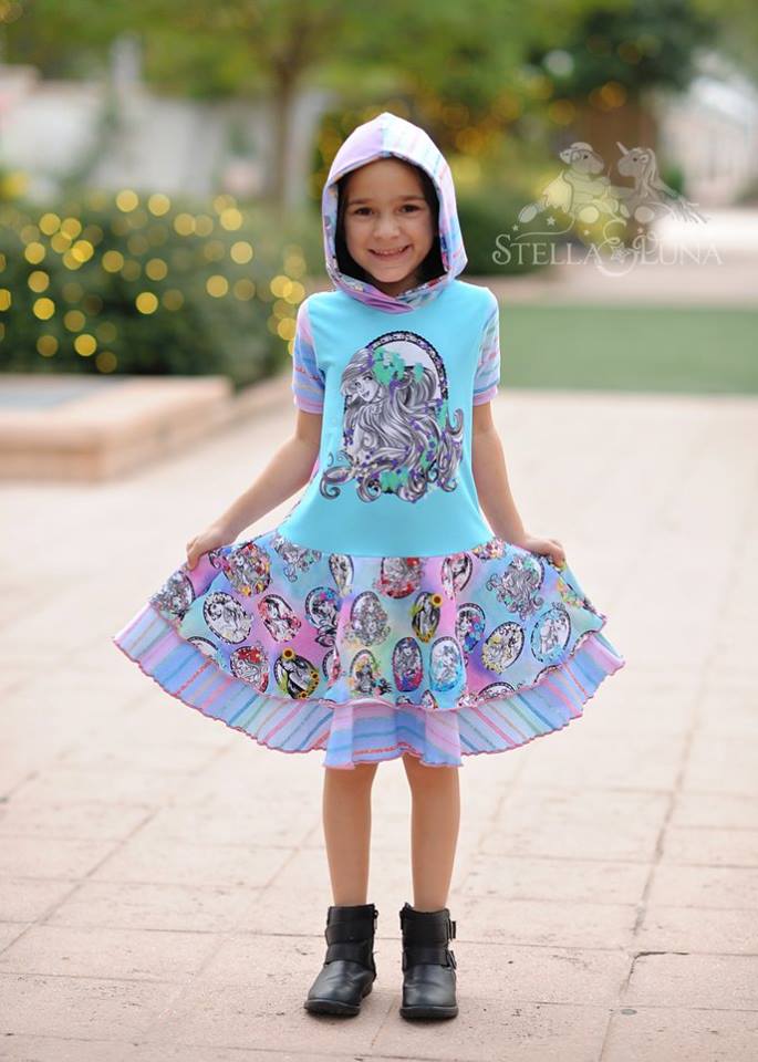 Girls Aubrey Dress Pattern - Ellie and Mac, Digital (PDF) Sewing Patterns | USA, Canada, UK, Australia