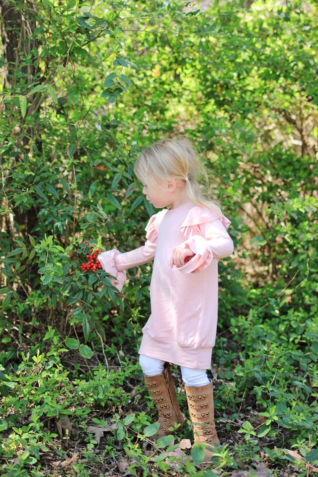 Girl's Be Determined Top, Tunic & Dress Pattern - Ellie and Mac, Digital (PDF) Sewing Patterns | USA, Canada, UK, Australia