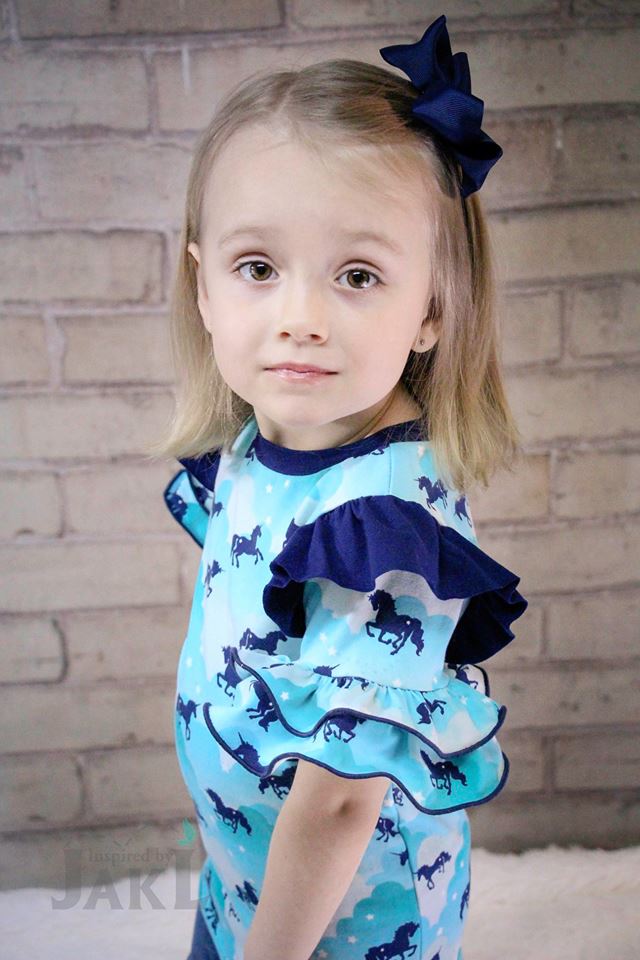 Girl's Be Determined Top, Tunic & Dress Pattern - Ellie and Mac, Digital (PDF) Sewing Patterns | USA, Canada, UK, Australia