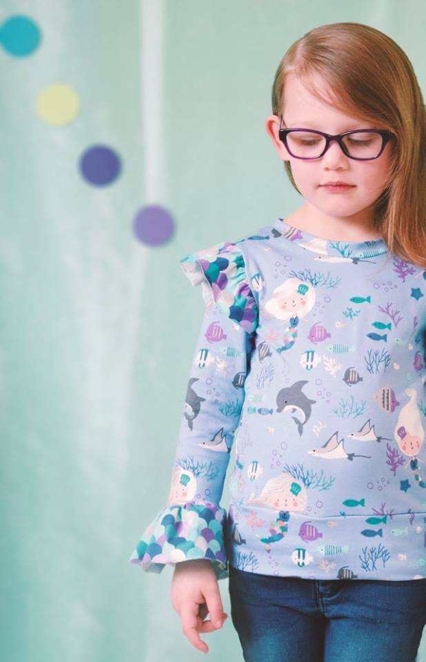 Girl's Be Determined Top, Tunic & Dress Pattern - Ellie and Mac, Digital (PDF) Sewing Patterns | USA, Canada, UK, Australia