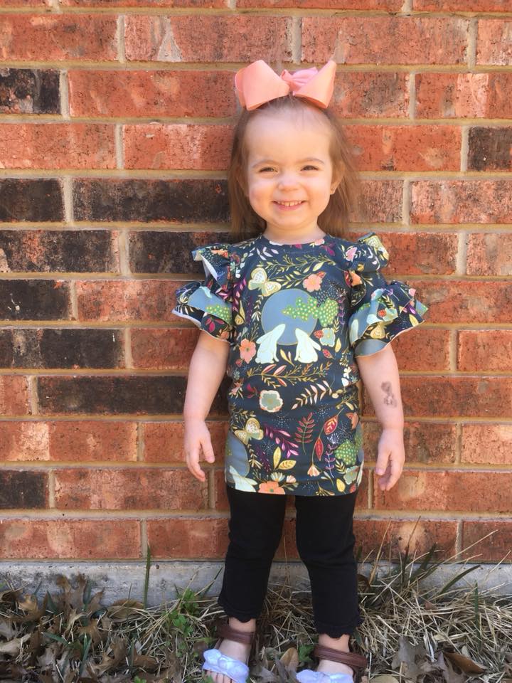 Girl's Be Determined Top, Tunic & Dress Pattern - Ellie and Mac, Digital (PDF) Sewing Patterns | USA, Canada, UK, Australia