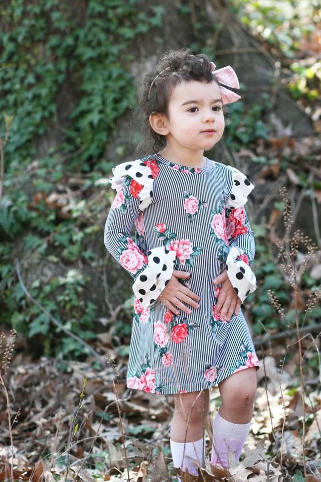 Girl's Be Determined Top, Tunic & Dress Pattern - Ellie and Mac, Digital (PDF) Sewing Patterns | USA, Canada, UK, Australia