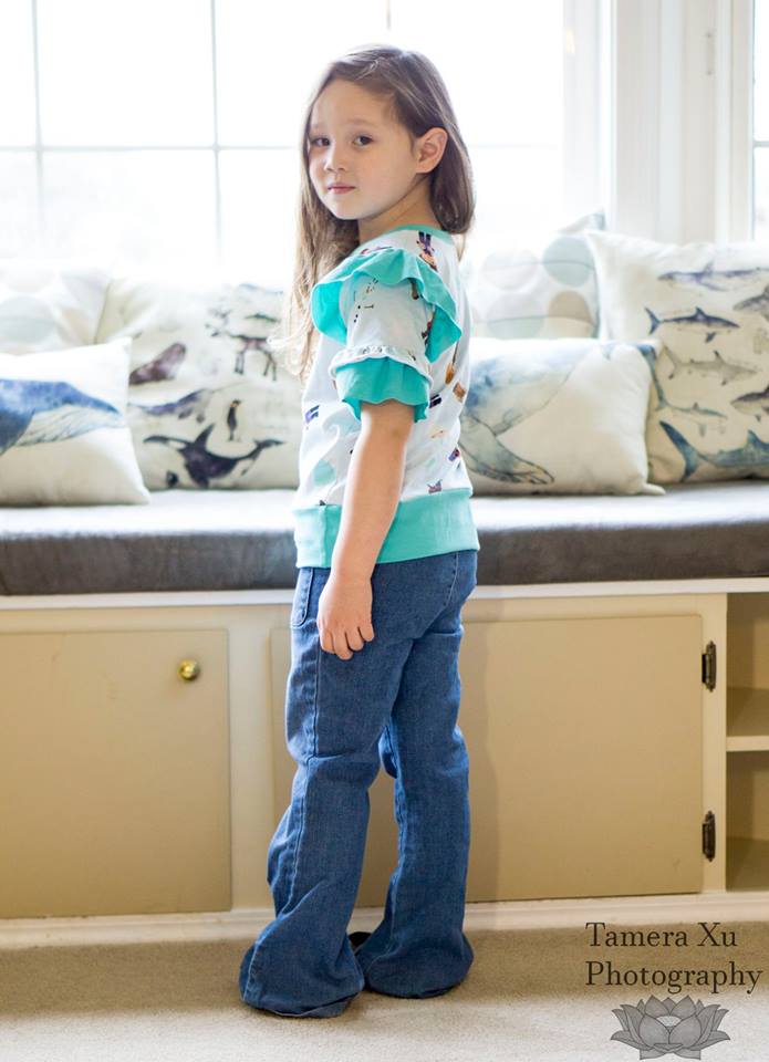 Girl's Be Determined Top, Tunic & Dress Pattern - Ellie and Mac, Digital (PDF) Sewing Patterns | USA, Canada, UK, Australia