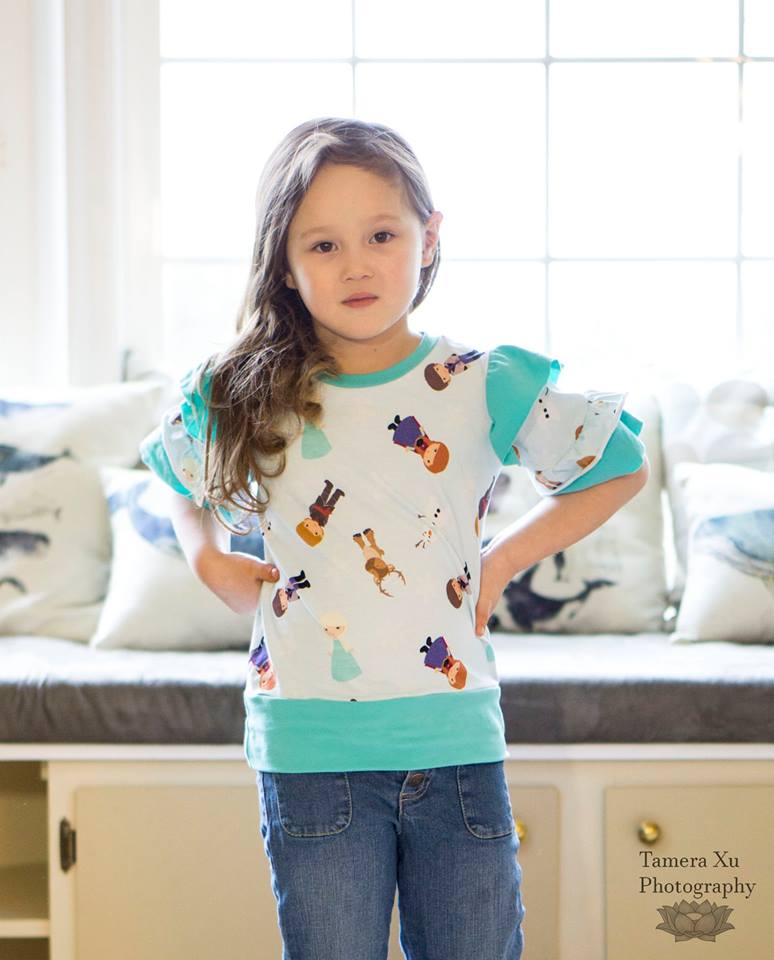 Girl's Be Determined Top, Tunic & Dress Pattern - Ellie and Mac, Digital (PDF) Sewing Patterns | USA, Canada, UK, Australia