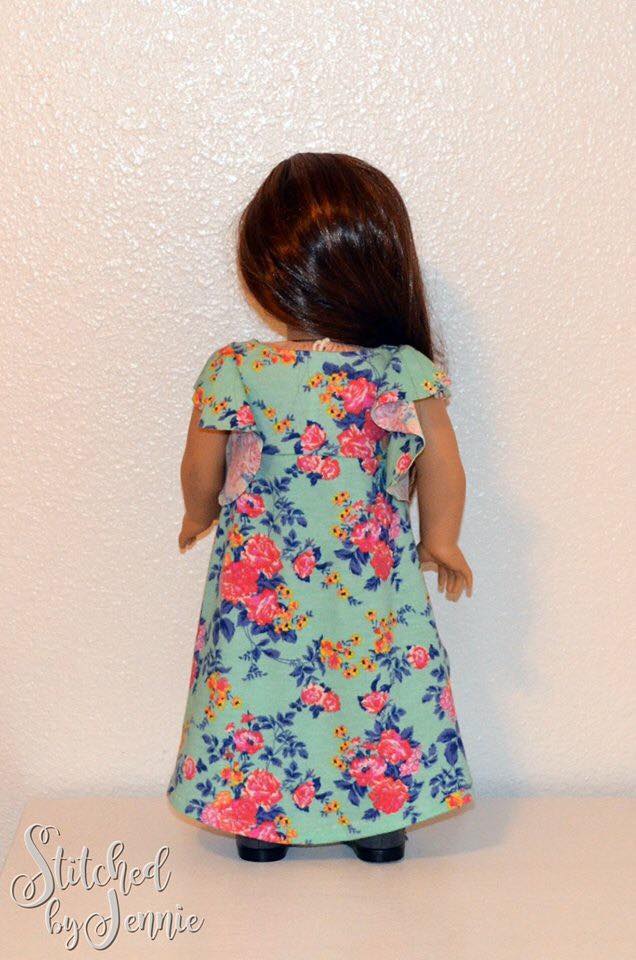 Be Dreamy Doll Dress Pattern - Ellie and Mac, Digital (PDF) Sewing Patterns | USA, Canada, UK, Australia